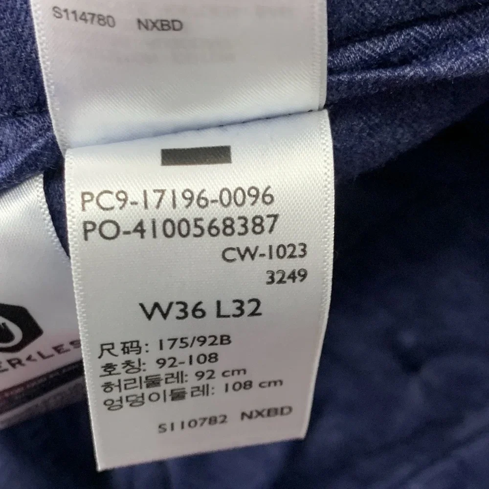 Levi's Men Size 36 x 32 Pants XX Chinos Blue Corduroy Standard Taper Fit Stretch